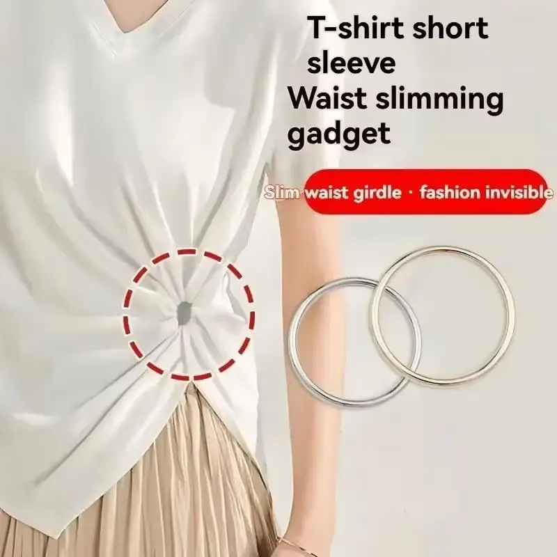 3 Stück Verstellbare Kleidungsschnallen - Saum- und Manschettenklammer, kein Nähen von T-Shirts, Hemden, Kleidern erforderlich - Langlebige Dekorationsschnalle – Detail 6