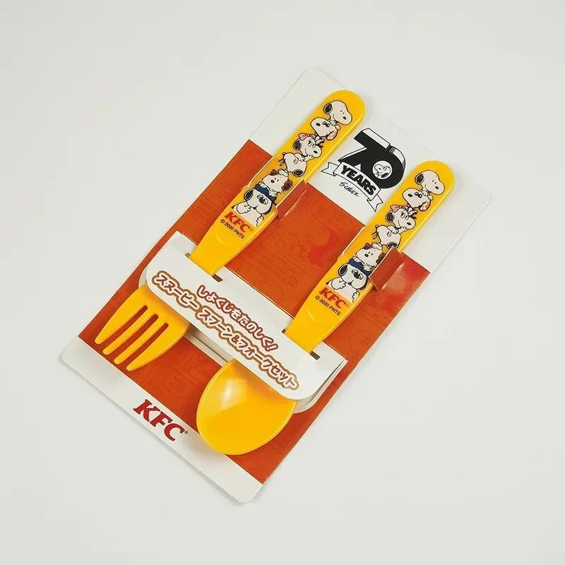 漫画漫画のアニメーションのぞき見包丁セット、食品グレードpp、スプーン、フォーク、旅行、子供のキッチン用品