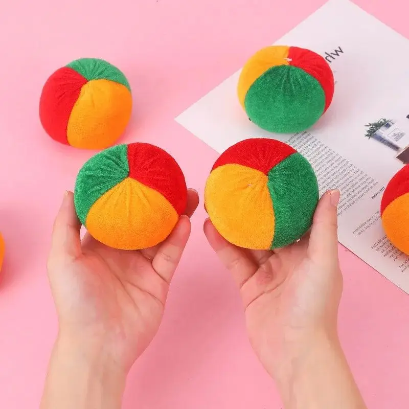 Juego de lanzamiento de saco de arena de calabaza, juego deportivo para niños, saco de arena de terciopelo de calabaza, entrenamiento sensorial, entrenamiento para evitar, 5 uds.