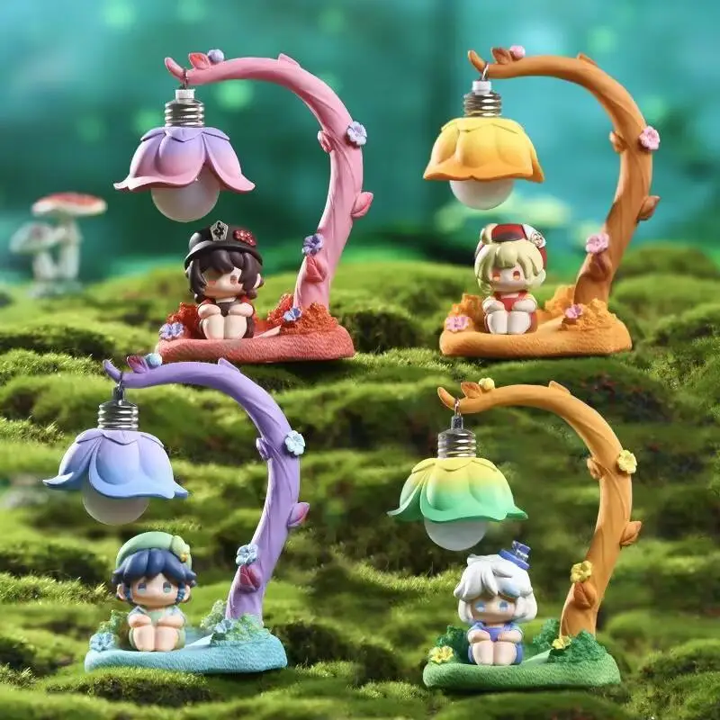 لعبة Genshin Impact Ambitus Hu Tao Furina زملاء Q-تصميم لطيف مصنوع يدويًا نموذج عالي المظهر لسطح المكتب هدية مزخرفة