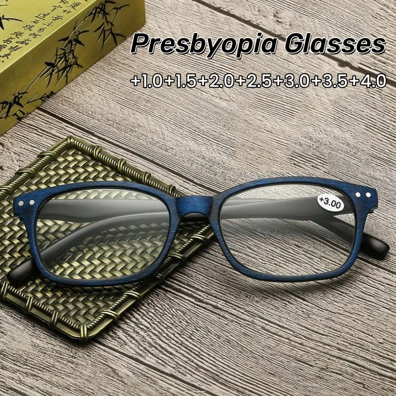 

Classic Square PC Full-frame Reading Glasses Comfortable Design Ultra Light Sturdy Unisex Anti-Blue Light Eyewear +1.0 To +4.0