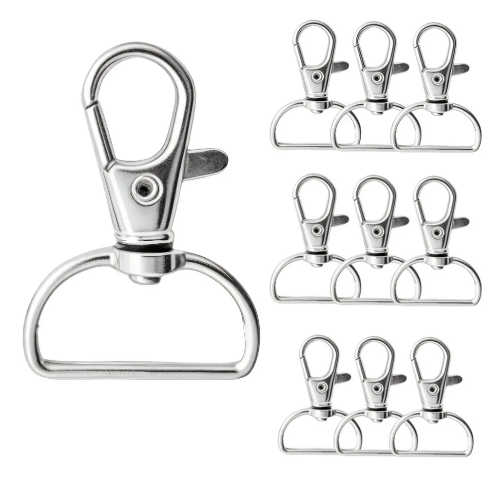 5/20/50/100 PCS Swivel Clasps Lanyard Snap Hooks Key Chain C