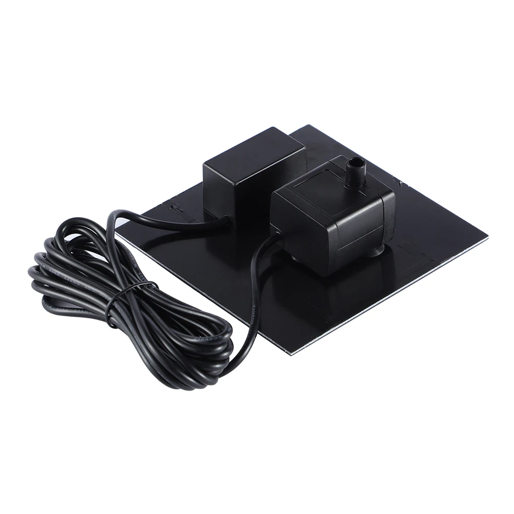 Solar Hydroponics Submersible Pump Easy Installation with 6 Nozzles Multifunctional Decorative Props Portable for Outdoor Garden