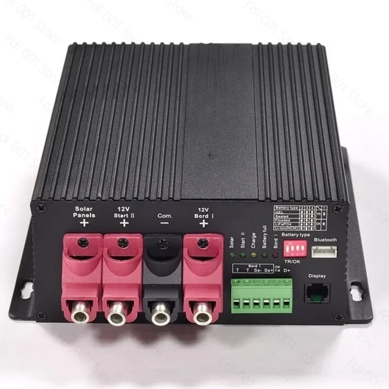 12V Smart Dual‑Battery Solar Charger 30A 60A Overcharge Protection Power Charging Device for Car Boat