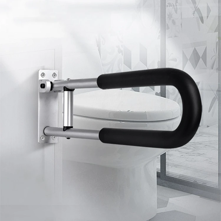Foldable Aluminum Toilet Safety Handle Adjustable Anti-Slip Bathroom Assist for Elderly Disabled  fast shipping