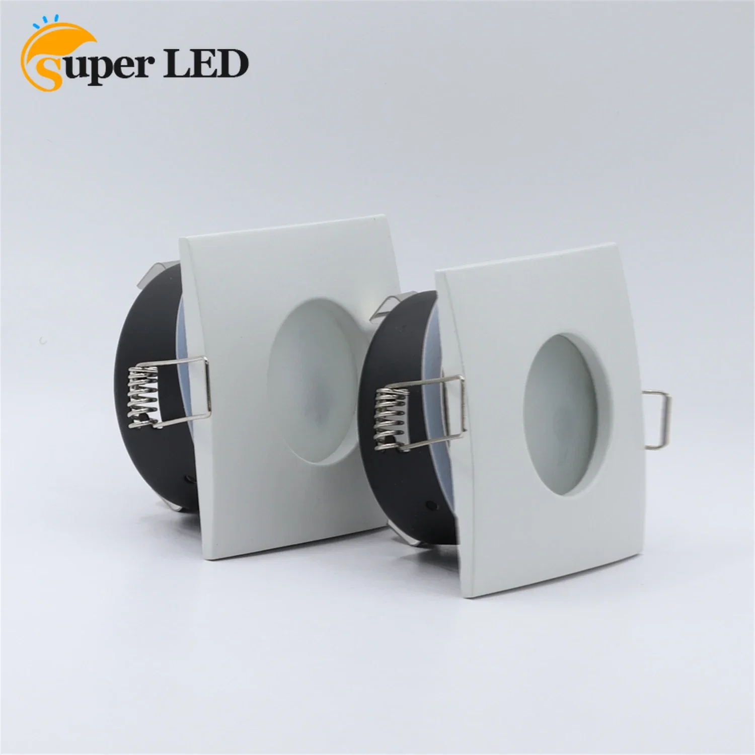 GU10 MR16 GU5.3 LED Fixed Recessed Ceiling Spotlights Downlights Lights Fittings Cut Out 70mm Fixture Frame