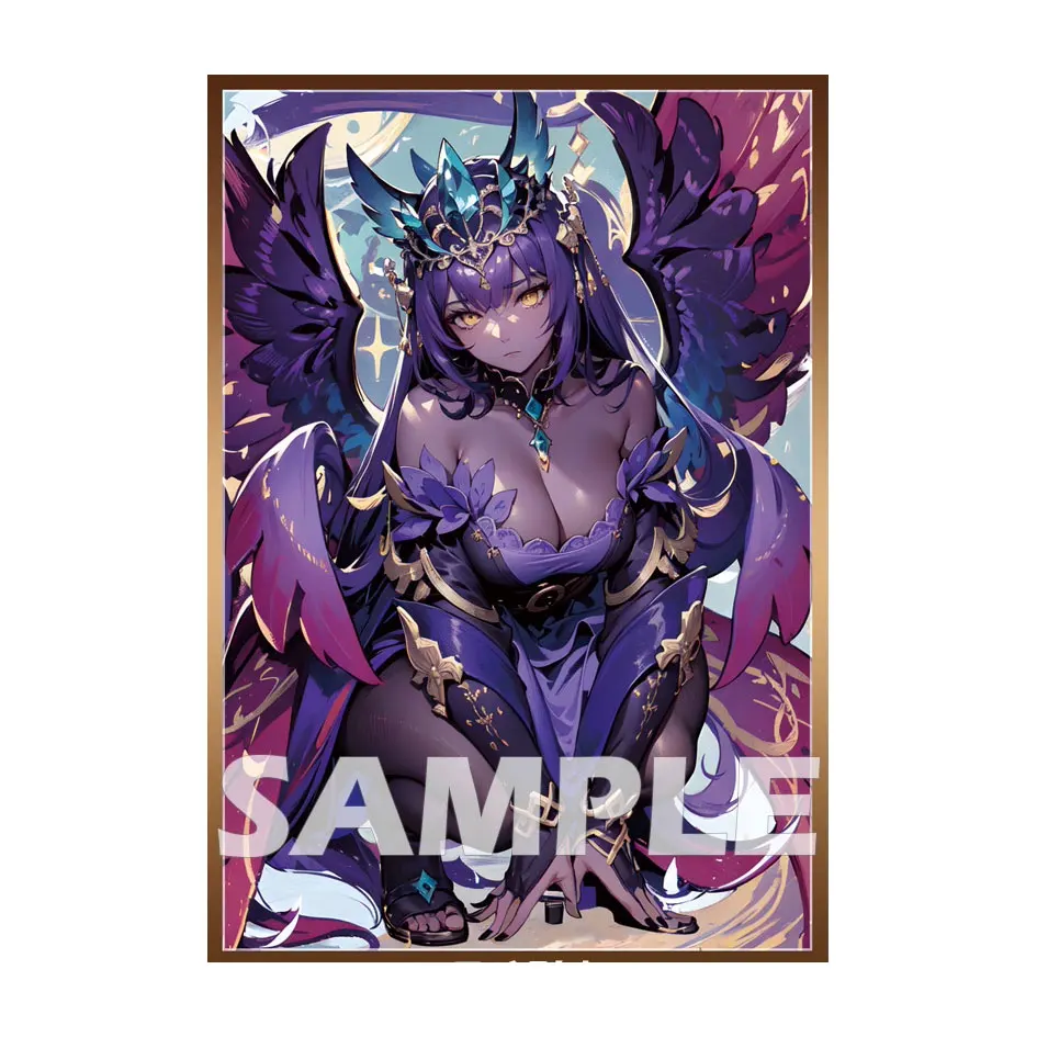 60PCS 62x89mm Holographic Card Sleeves Anime Card Shield Trading Cards Illustration Protector Card Cover for YGO Japanese Cards