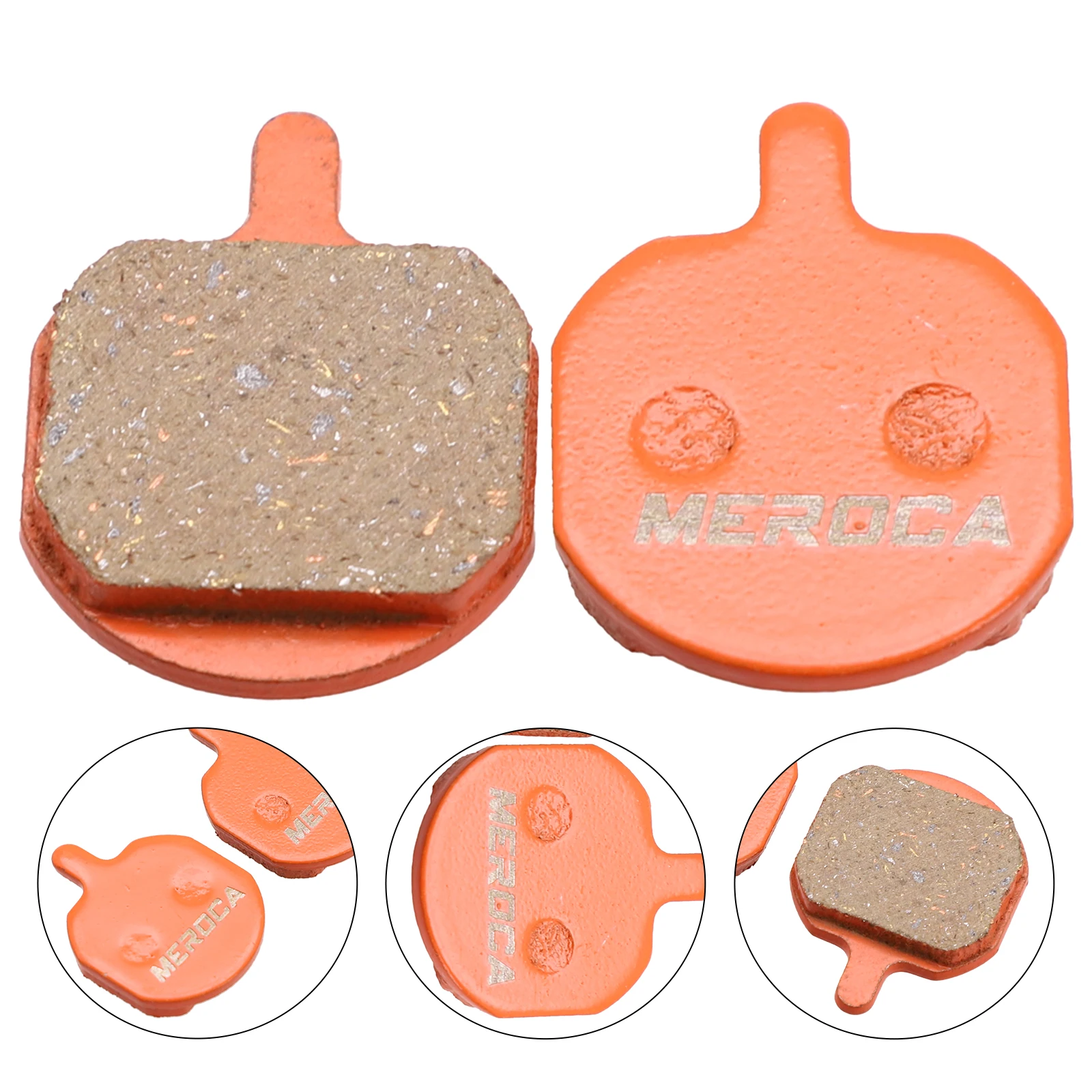 Bicycle Components Brake Pad Easy To Install Orange Excellent Heat Dissipation For Downhill Riding High Quality