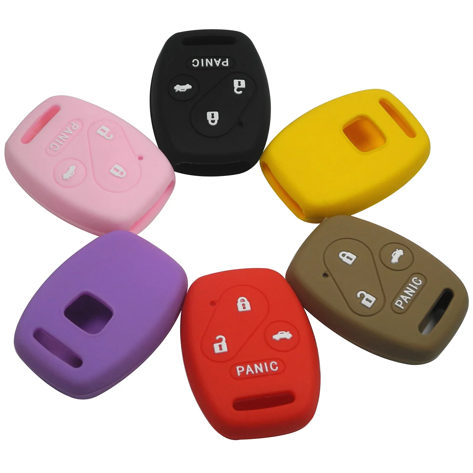 

Jingyuqin 3 + 1 кнопки для Honda Crosstour Insight Pilot Civic Ridgeline CR-V CR-Z Element Fob с дистанционным управлением, силиконовый чехол для ключей от автомобиля
