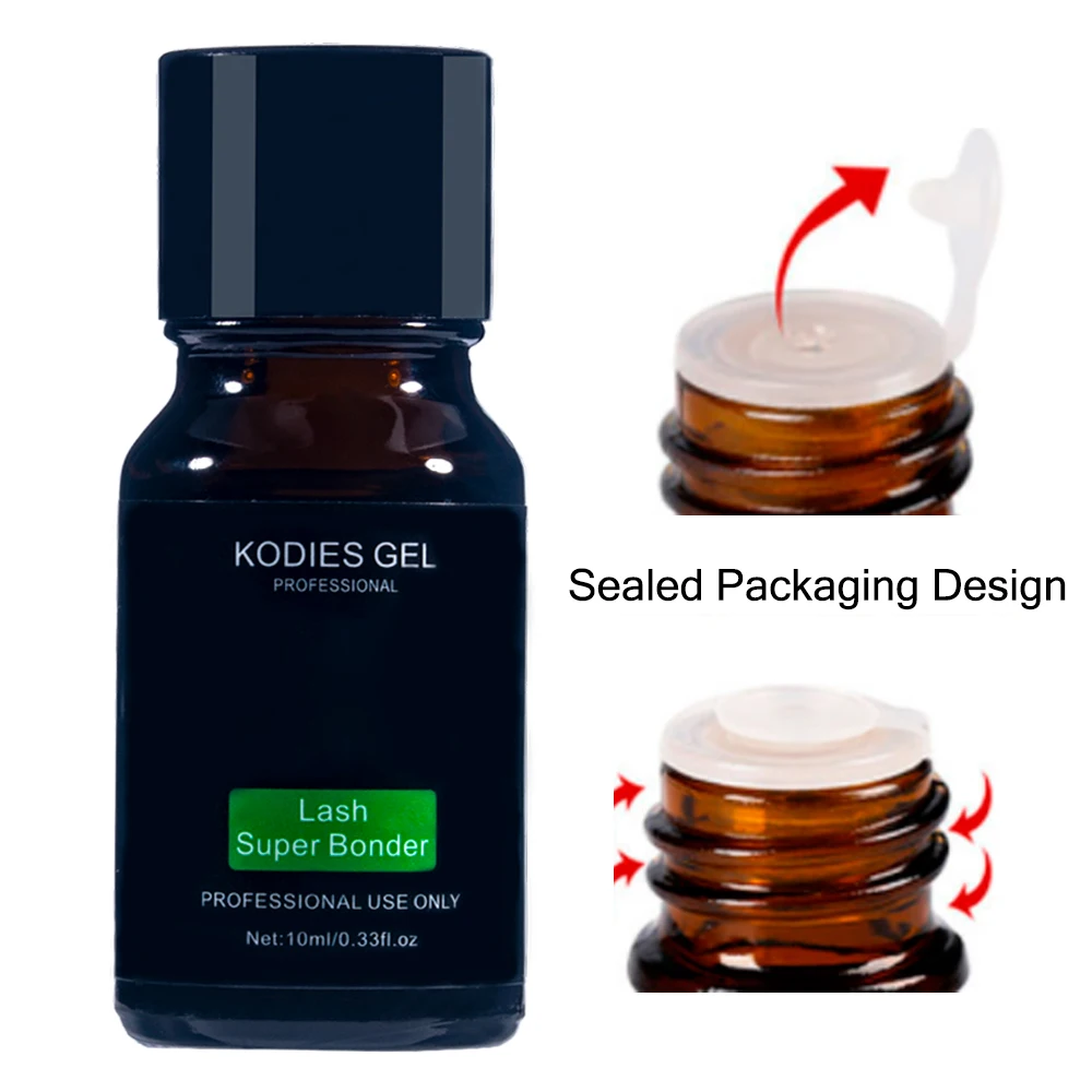 KODIES GEL Super Bonder Lashes Primer Extensions 10ML Longer Retention Adhesive Grafting Hardener Bonder Glue Beauty Tools