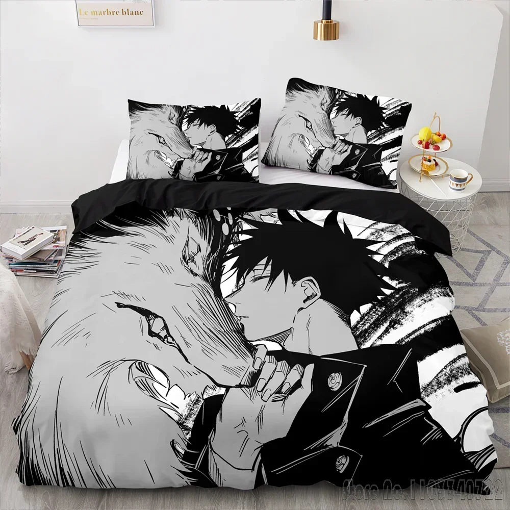 

Anime Jujutsu Kaisen Satoru Gojo Duvet Cover Set HD Comforter Cover for Kids Bedding Sets Bedclothes Bedroom Decor