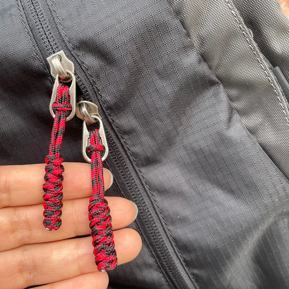 10pcs Colorful Zipper Puller Cord Zip Puller Replacement Ends Lock Zips Travel Bags Clip Buckle Sport Garment Parts