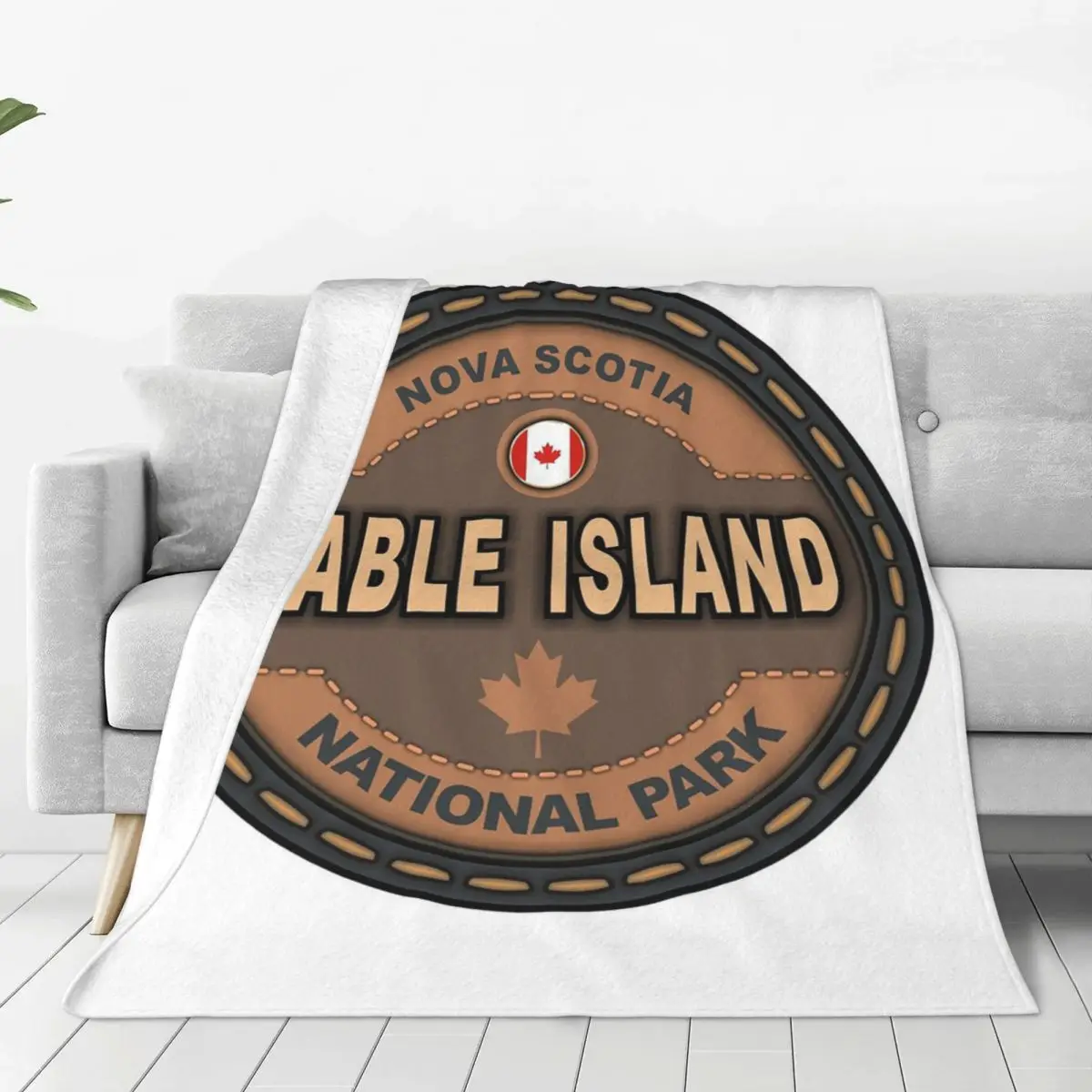 Sable Island National Park Reserve Canada Stitching Effect Blanket Flannel Sofa Throw Blankets For Couch Throws Bedspread Quilt