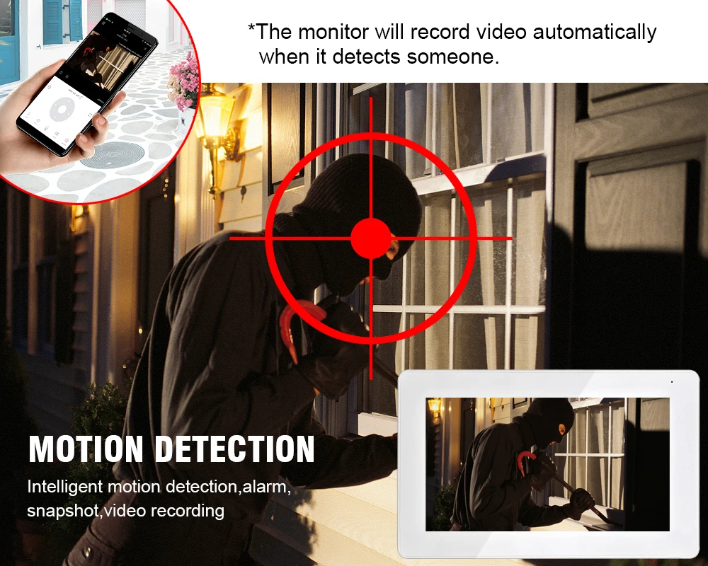 Tuya Thông Minh Wifi Video Chuông Cửa Liên Lạc Nội Bộ 10 Inch Màn Hình Hd 1080P Chuông Cửa Cho Nhà An Toàn Bảo Vệ Video Porteiro citofono