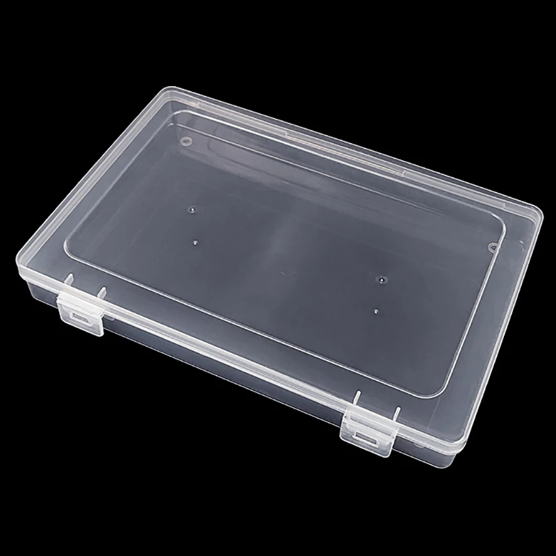 1Pc Dustproof Nail Art Storage Box Wearable Nail Patch Display Board Box Transparent Plastic Makeup Organizer