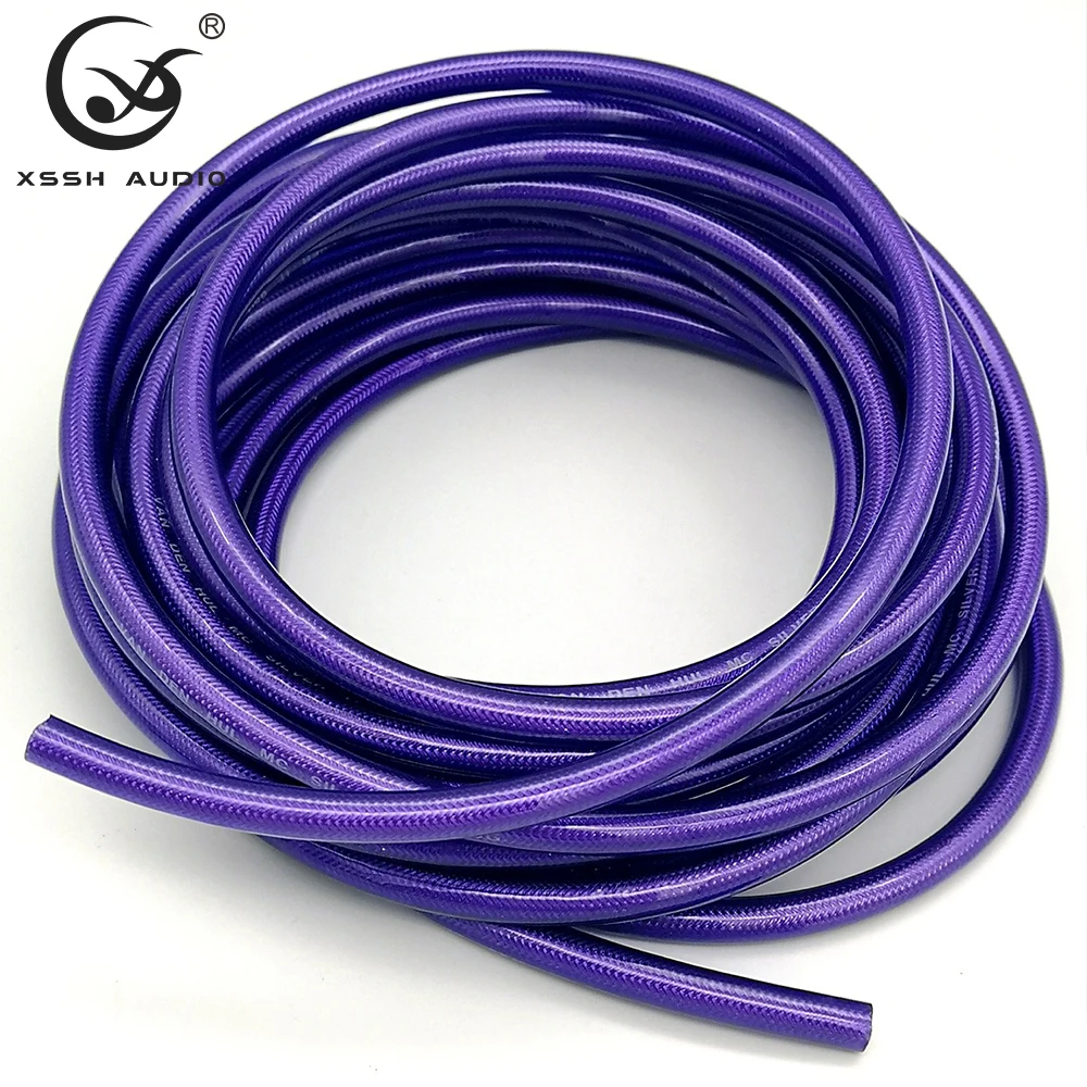 Purple Signal Line Cord YIVO XSSH OEM ODM DIY High End PVC Case Plated Silver Single Core RCA Shielded HIFI Audio & Video Cables