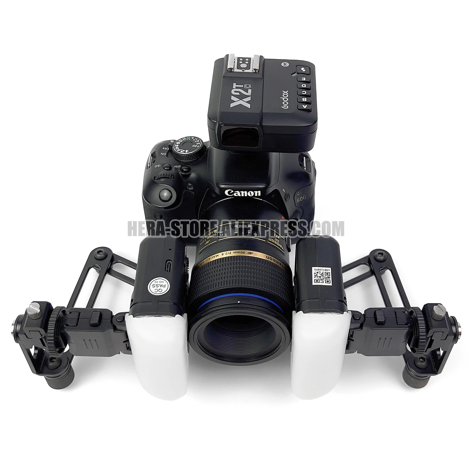 Godox MF12 Orale Makro-Fotohalterung, Doppelkopf-Kaltschuh-Blitzring für Zähne, ästhetisch, vollständiger Gebiss, maxillofacial-Fotografie – Detail 2