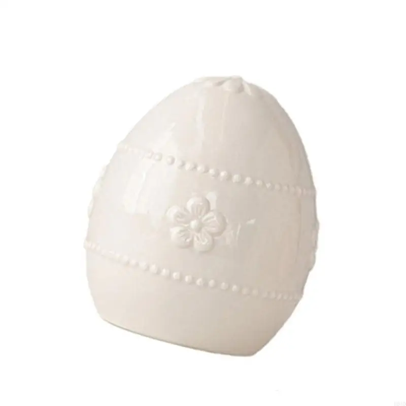 D0AD Elegant Ceramic Easter Eggs For Seasonal Home Accent Beautiful Easter Basket or Bowl Fillers for Tables, Mantels Shelf