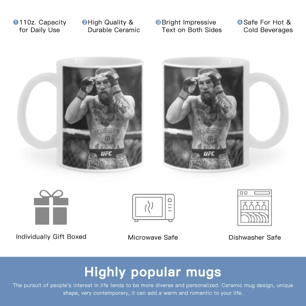 C-CONOR MCGREGOR Free shipping Ceramic Cup Coffee Oatmeal Breakfast Cup Creative Personality Mug