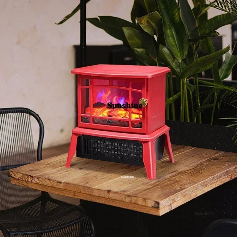 Indoor Smokeless  Fireplaces 3D Simulation Flame Fireplace Household Living Room stoves Multi-speed Adjustable ZZY