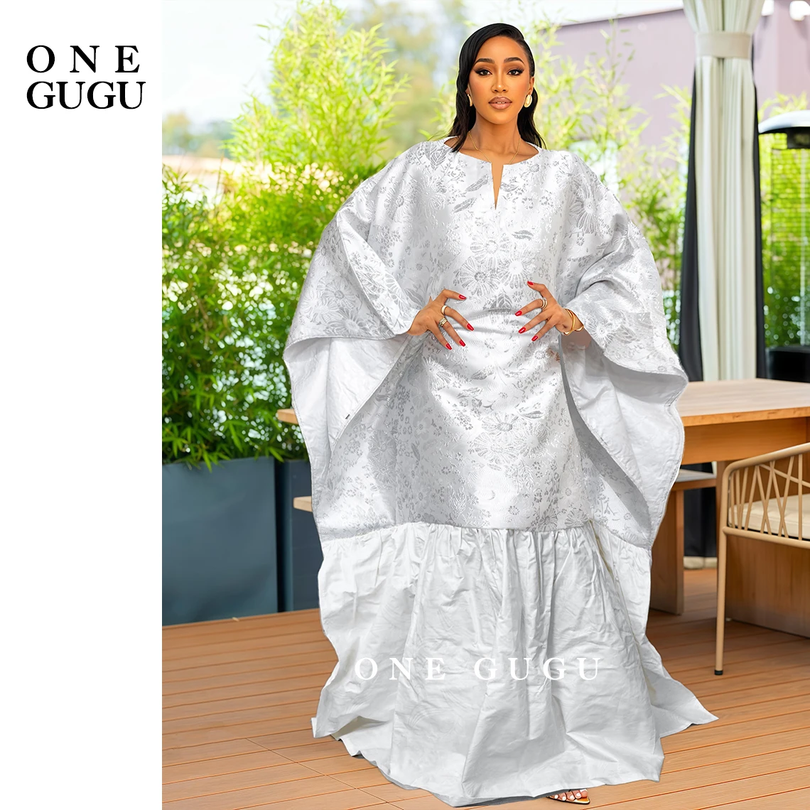 الذهب أحدث فستان بوبو الأفريقي الديباج حفلة الأفريقية Dashiki مع بازان الثراء الديكور نيجيريا العروس حفل زفاف رداء طويل #3