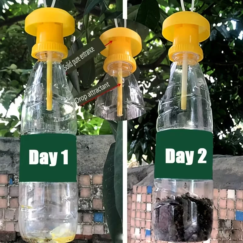 Fruit Fly Trap Lid – Physical Insect Trap /Pest-Catching Cover – Suitable for Orchards and Vegetable Gardens (Lure Not Included)