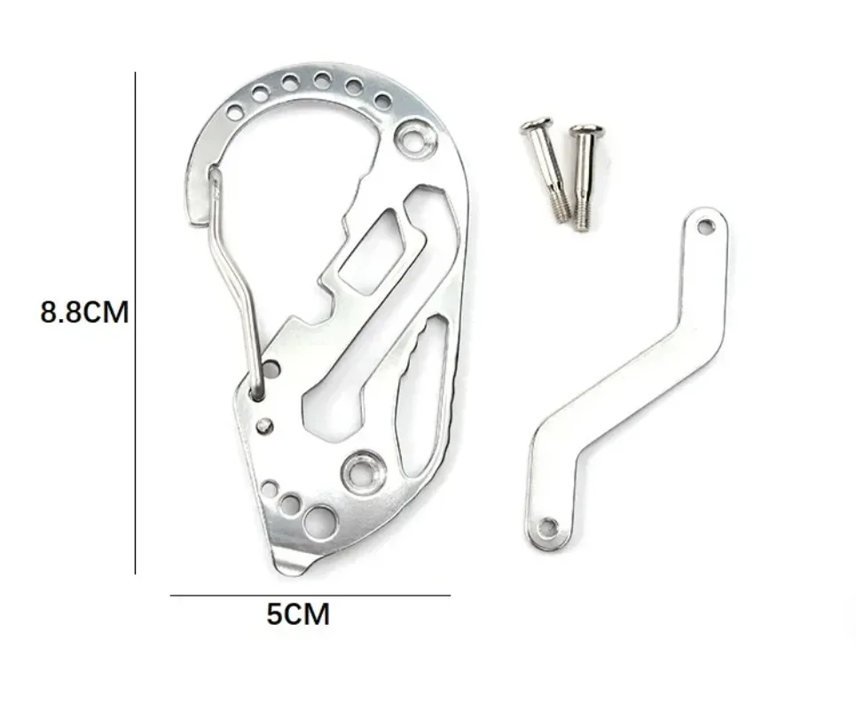 Kółko do kluczy portfele inteligentny klucz samochodowy zbieracz łańcuchów gosposia tlenek aluminium EDC Organizer brelok do kluczy otwieracz do butelek