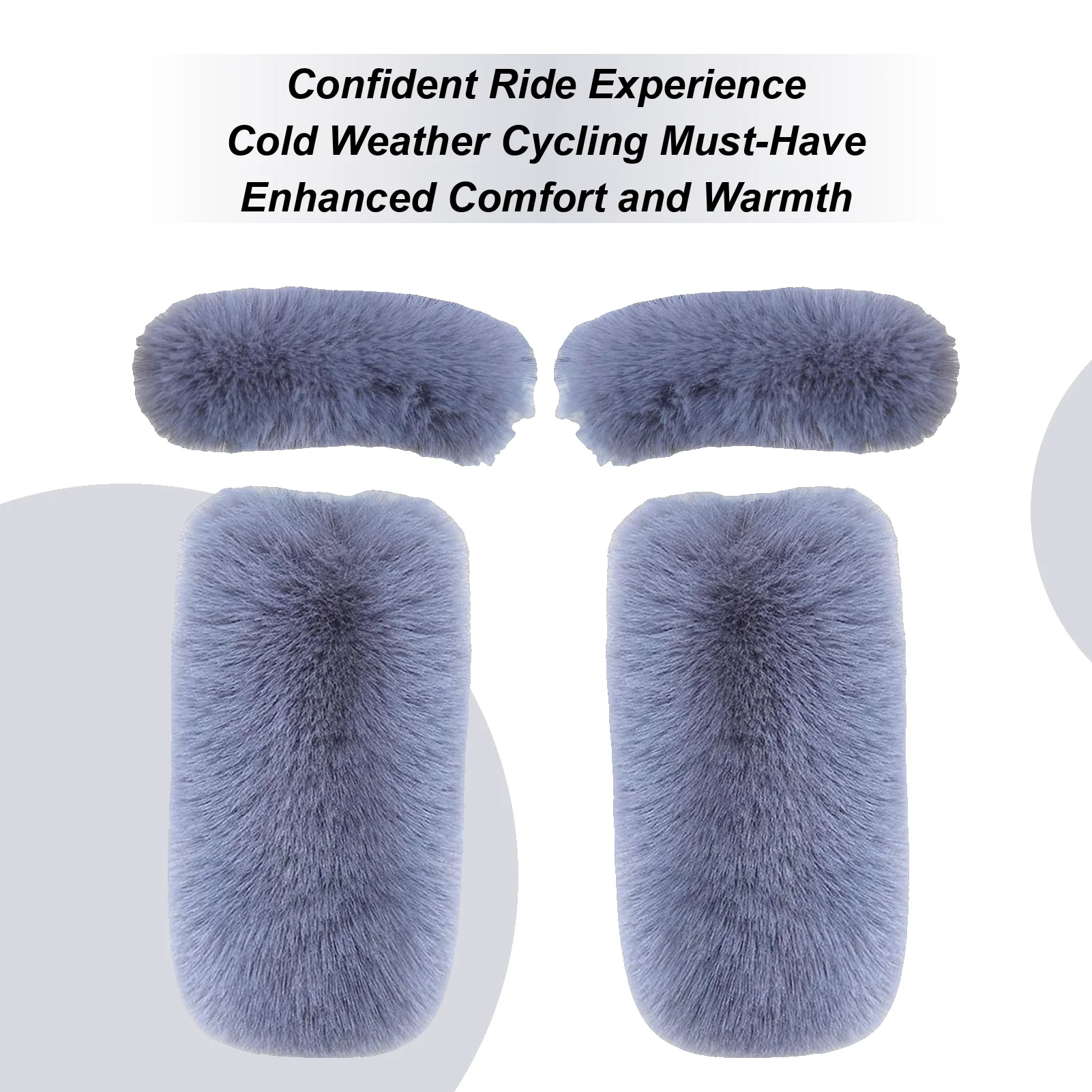 Bike Handle Cover Windproof Plush Hand Guard Handlebar Grip Cover For Motorbike Riding Snowmobile Atv Winter Summer Cycling