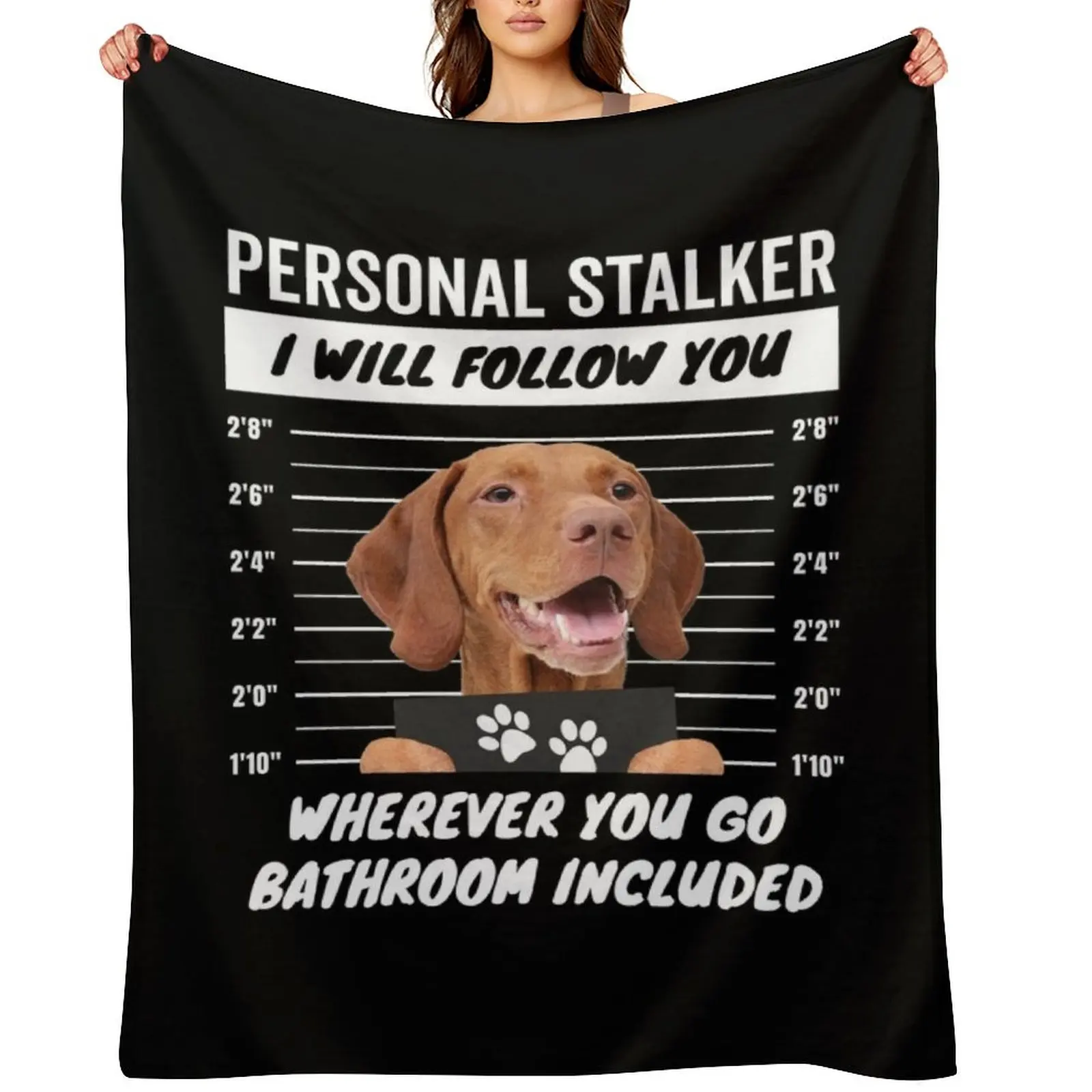

Personal Stalker Dog a Hungarian Vizsla Throw Blanket heavy to sleep for babies anime bed plaid Blankets