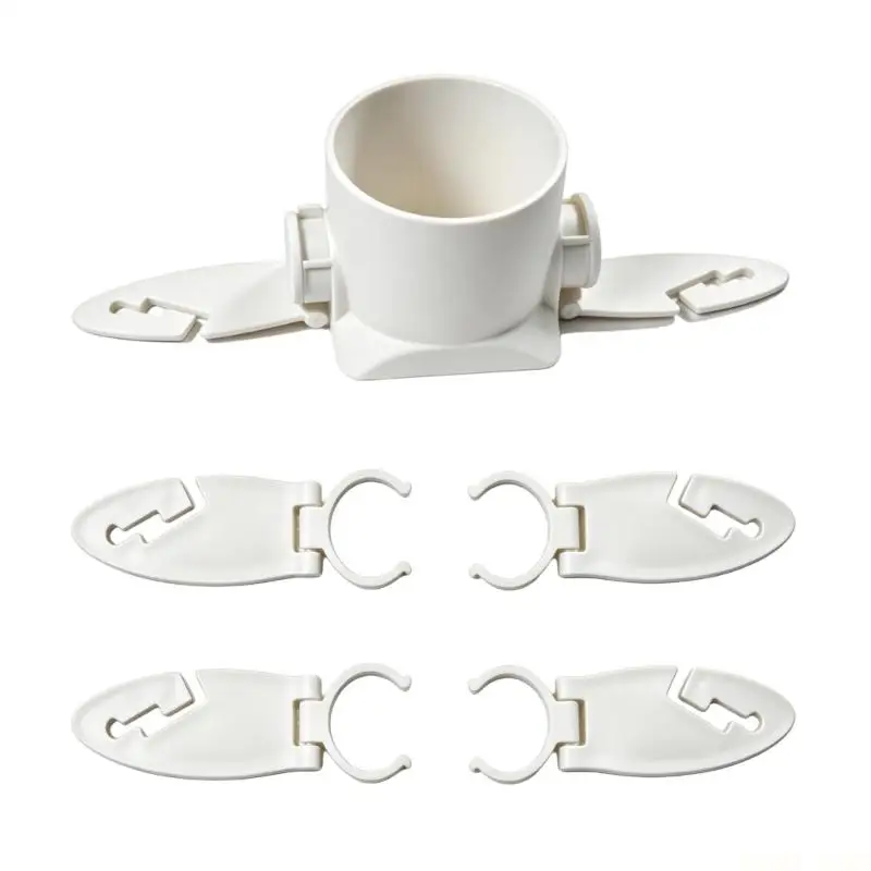 U2JB Paddles Board Paddles Holders Set with Drink Cup Mount, ABS Clip for Kayaks Canoes Outings and Deck Gear Control Use