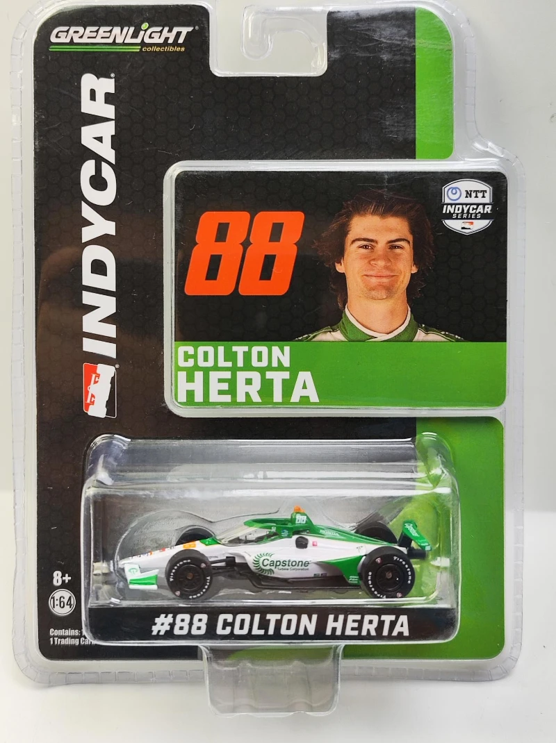 

1:64 2020 NTT IndyCar #88 Colton Herta высокий симулятор литая машина из металлического сплава Модель автомобиля детские игрушки коллекционные подарки W112