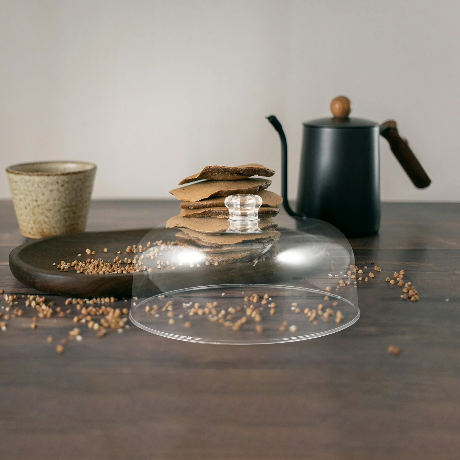 

Clear Plastic Cake Dome Transparent Food Cover Decorative Reusable Snack Plate Protector Cake Tray Lid for Birthday Wedding