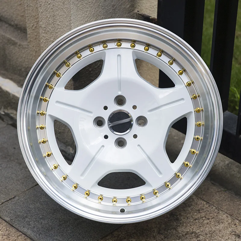 

X-RIMS 17x8,5 5x100 пассажирский автомобиль Et30 белые обработанные губы колесные диски из алюминиевого сплава