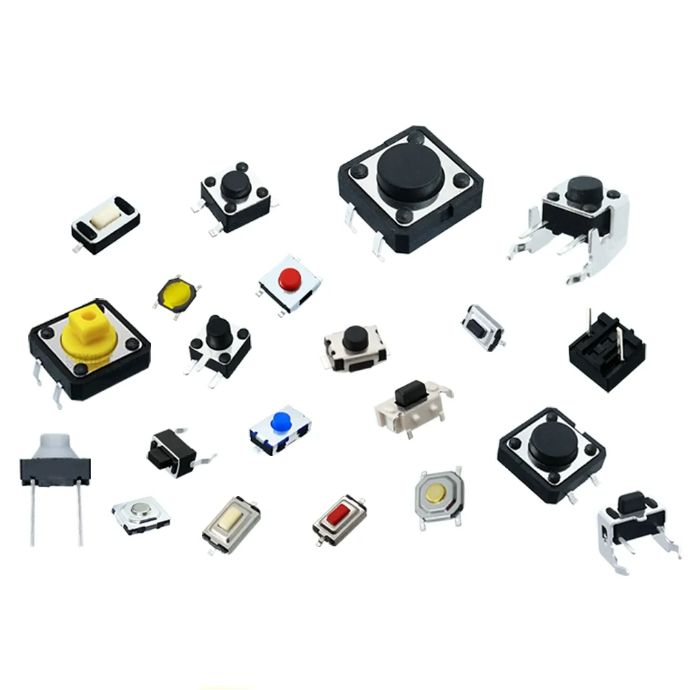 20PCS SMD Tactile Push Button Switches 3*4*2.5 3*6*5 3*6*2.5 4*4*1.5 4*4*2.5 12*12*5 2Pin 4Pin Touch Micro Switches for Electron