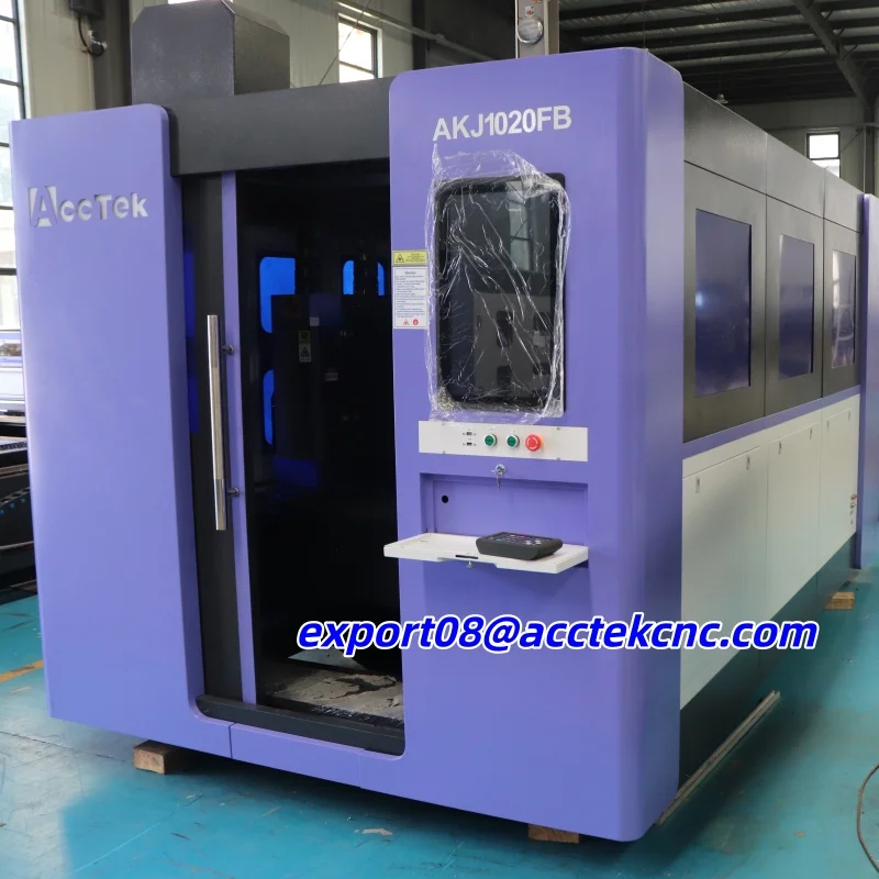 Factory Direct Sales Fully Enclosed Fiber Laser Cutter Raycus 3KW 6KW 12KW Mini Laser Fiber CNC Cutting Machine Stainless Steel