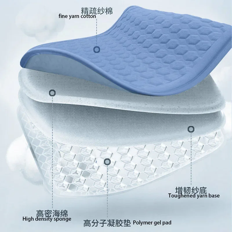 Suitable for Car Honeycomb Seat Cushion Gel Seat Cushion Summer Universal Silicone Cooling Seat Cushion