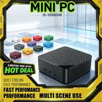 Compact Gaming Desktop Computer 13-Color Intel Core I9-10980HK Mini PC with 16GB RAM 2TB SSD HD Windows 11 for Office Home Study