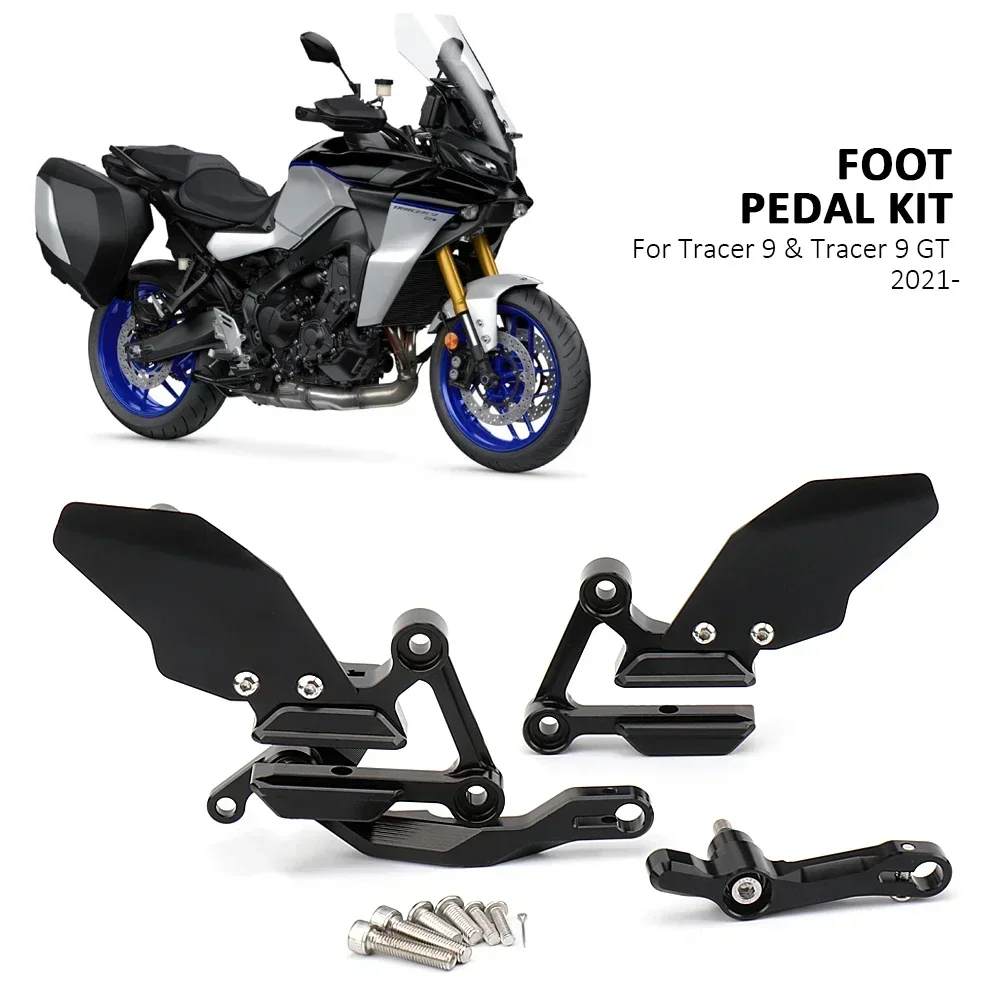 New For Yamaha Tracer9 Tracer 9 TRACER9 TRACER 9 GT 2021 2022 2023 Motorcycle Accessories Rear Foot Pegs Pedal Footrest Kit