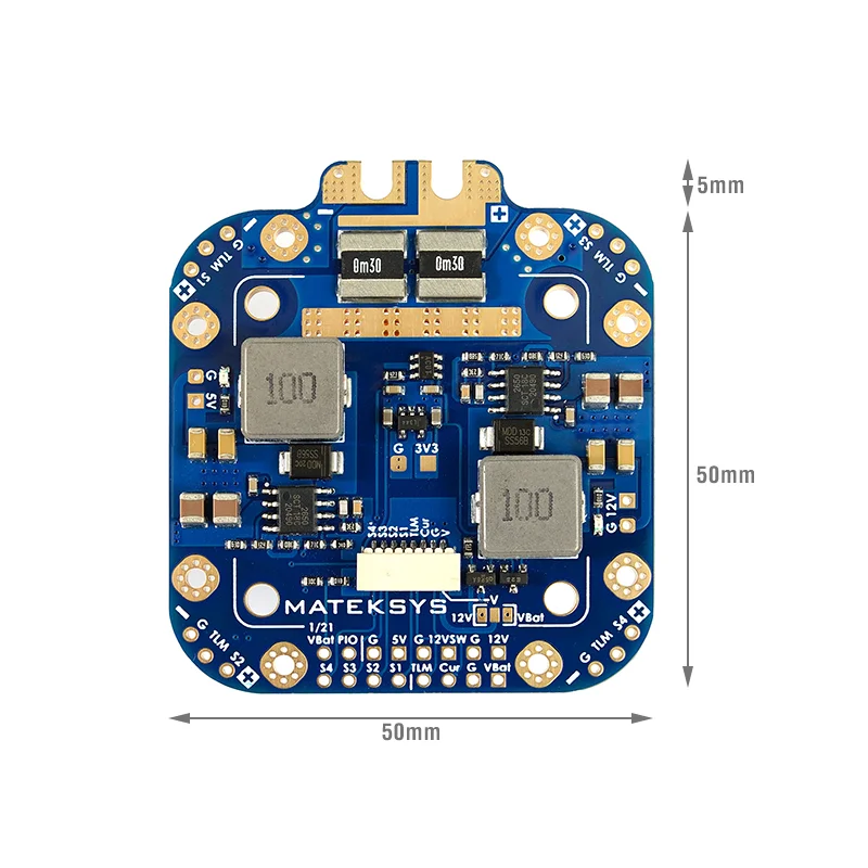 

MATEKSYS PDB FCHUB-12S V2 5V & 12V Output 440A Current Sensor 3-12S LIPO for RC Airplane Multirotor X-Class FPV Cinelifter Drone