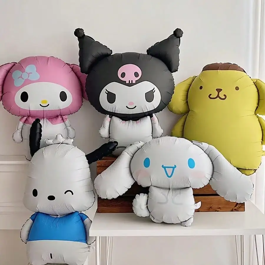 

5, большая серия Sanrio, крутая собака, собака Меди, собака с корицей, Пука, собака, пудинг, собака, мультяшный воздушный шар из алюминиевой фольги, украшение для сцены