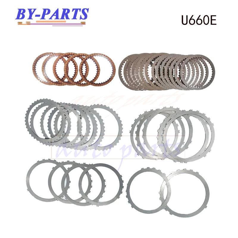 Car Accessories U660 U660E Transmission Clutch Discs Repair Kit For TOYOTA 6 Speed Friction Plates