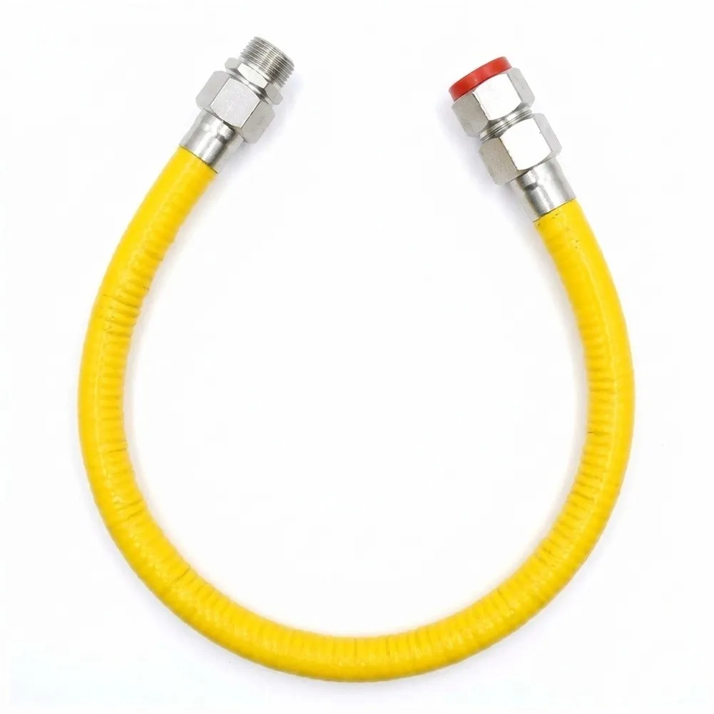 Stainless Steel Flexible Gas Pipe Corrugated Connection Hose For Natural Gas Stove Appliances Home Kitchen Heating Parts Tube