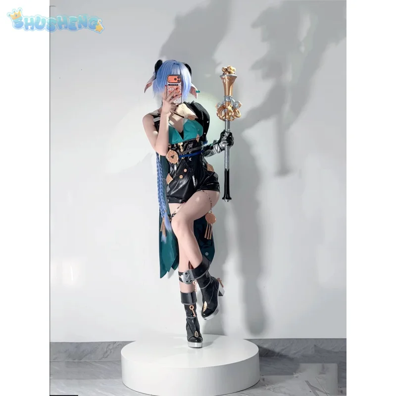 

ZZZ Game Zenless Zone Zero Lucia Elowen Cosplay Costume Agent Women Halloween Party Coat skirt Headwear props Lucia Outfit
