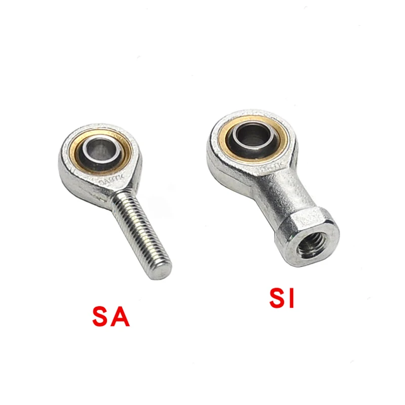 1 pcs Rod End 4mm5mm6mm8mm10mm12mm-28mm Male/Female SA SI Ball Joint Metric Threaded Rod End Bearing Right/Left Hand Thread