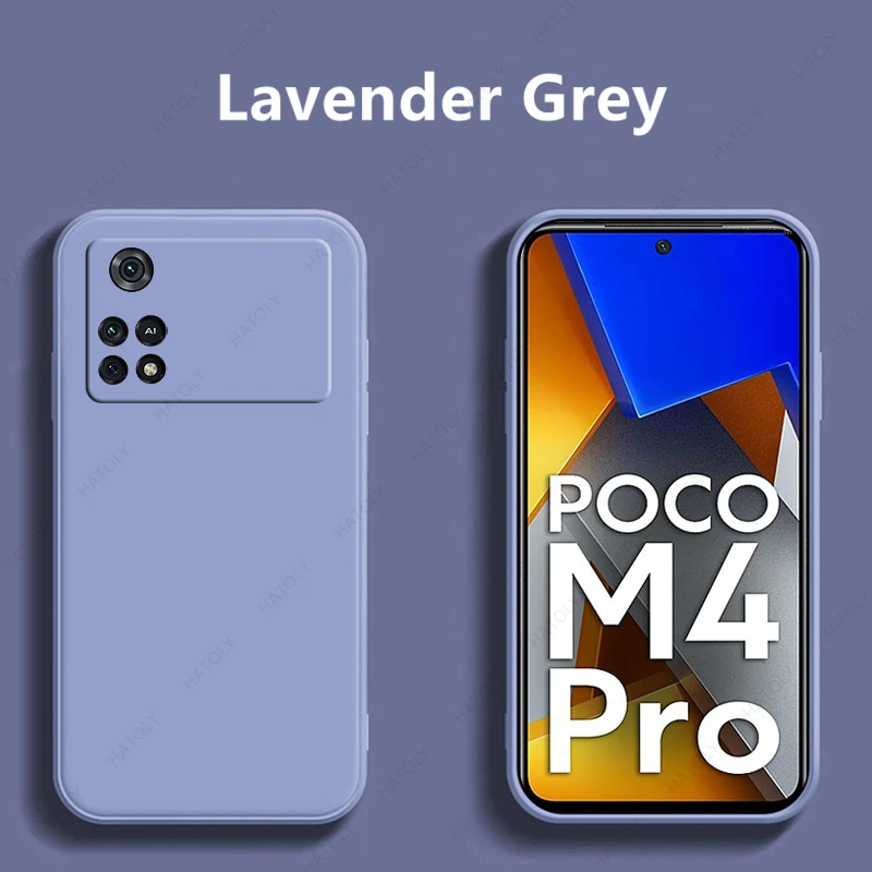 For Xiaomi Poco M4 Pro Case for Poco M4 M3 Pro 4G 5G Cover Liquid Silicone Case for Xiaomi Poco M5 M5s X4 Pro 5G X3 F4 GT NFC F3