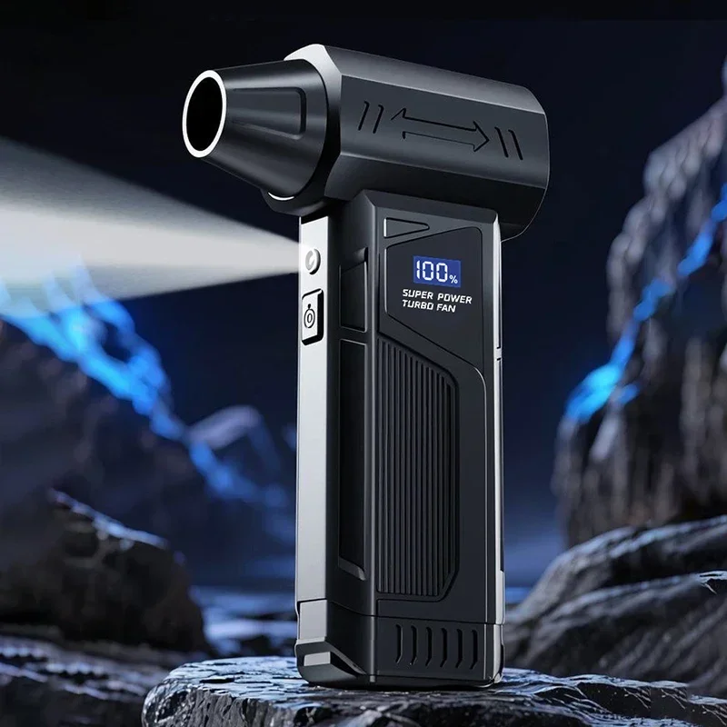 990000 دورة في الدقيقة مروحة نفاثة لاسلكية فرش السيارات توربو منفاخ الهواء لتنظيف السيارة مع مصباح ليد شاشة ديجيتال المحمولة الاستخدام في الهواء الطلق #4