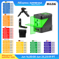 Laser Level 2 lines Self Levelling Green Beams Laser Horizontal & Vertical Cross-Line