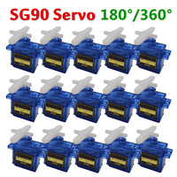 2/5/10/20/50pcs Arduino Analog Micro Servo Motor SG90 9G For RC Servomotor Car Toy Airplane Helicopter Aircraft Models 180 360