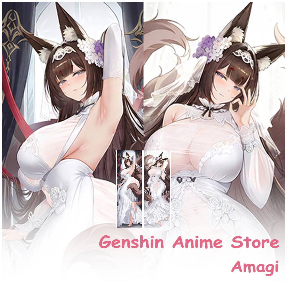 

Наволочка-дакимакура с принтом Аниме Azur Lane Amagi, двусторонняя, для обнимашек, для подушек, для отаку