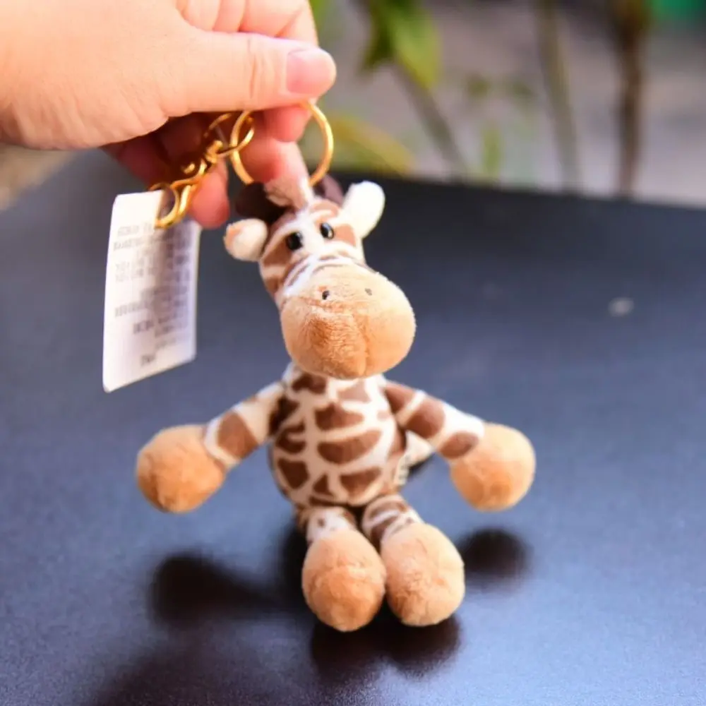 Knuffeldier Pluche sleutelhanger Jungle Broer Wolf Nijlpaard Bosdier Hanger Tijger Giraffe 13cm